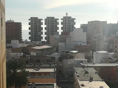 Vista general de Almería o vista desde el apartamento