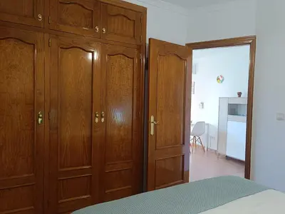 Cama o camas de una habitación en Bahía de Vera Apartamento Luisa