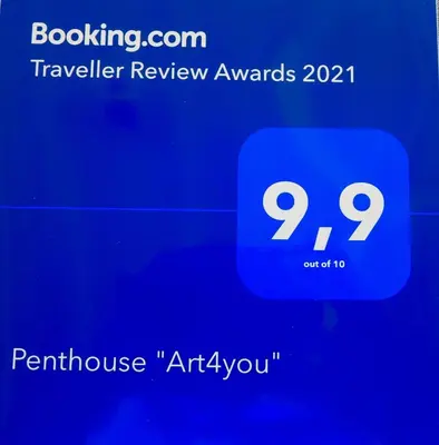 Certificado, premio, señal o documento que está expuesto en Penthouse Aloha4you