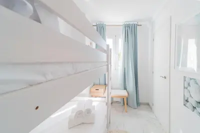 Cama o camas de una habitación en Expoholidays - Vistas Puerto Aguadulce