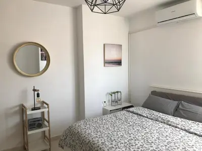 Cama o camas de una habitación en Apartamento Barlovento