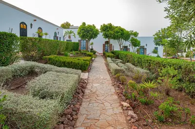 Jardín al aire libre en Finca Maltes San José
