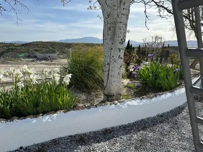 Jardín al aire libre en Alojamientos CUEVAS TIANA