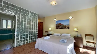 Cama o camas de una habitación en Villa Clairol