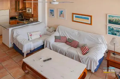 Cama o camas de una habitación en Apartamento EL CABO VI