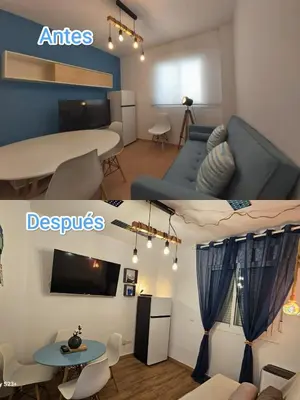 Una televisión o centro de entretenimiento en Apartamento Blue Garrucha
