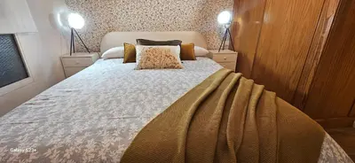 Cama o camas de una habitación en Apartamento Yellow Garrucha