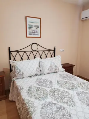 Cama o camas de una habitación en Duplex extraordinario naturista en Vera Playa!