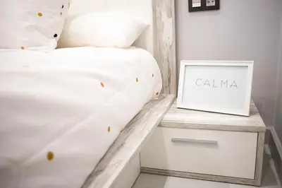 Cama o camas de una habitación en La Pequeña