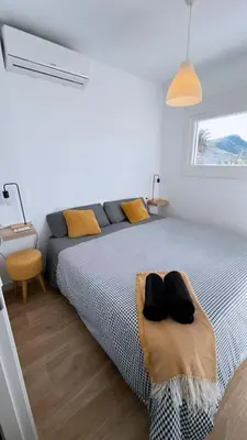 Cama o camas de una habitación en Casa Luna