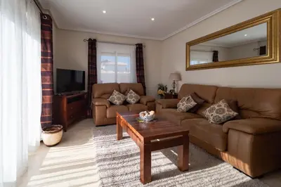 Zona de estar de Casas-VeraPlaya Casa Marisol Al Andalus Thalassa