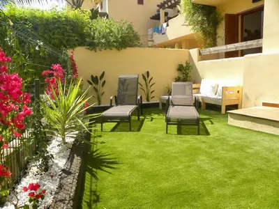 Jardín al aire libre en Bahia Marinas - Tu hogar con jardín privado!
