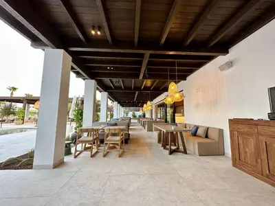Un restaurante o sitio para comer en Casa Maryline