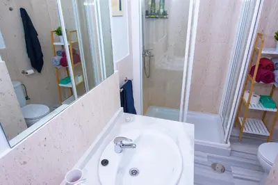 Un baño de Apartamento con vistas al mar en Carboneras