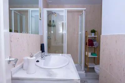 Un baño de Apartamento con vistas al mar en Carboneras