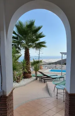 Piscina en o cerca de CASA JAN with pool, mountain and sea views.