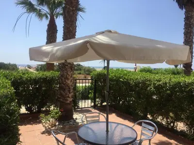 Jardín al aire libre en Casa el Pez