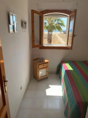 Cama o camas de una habitación en Casa el Pez