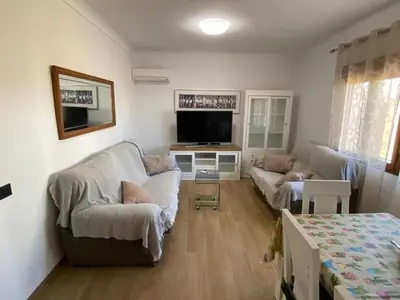 Zona de estar de Chalet con piscina privada de 4 dormitorios Las Herrerias -cerca de Vera Playa-