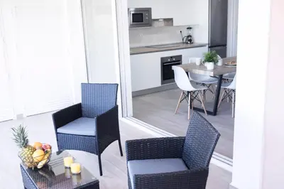 Una cocina o zona de cocina en Seaport Aguadulce Beach