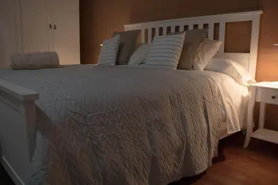 Cama o camas de una habitación en LOFT CENTRO ALMERIA