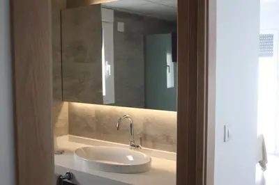 Un baño de Hostal Cervantes Playa