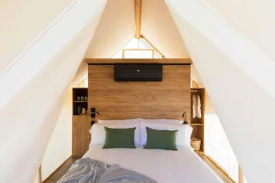 Cama o camas de una habitación en wecamp Cabo de Gata