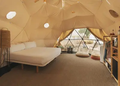Cama o camas de una habitación en wecamp Cabo de Gata