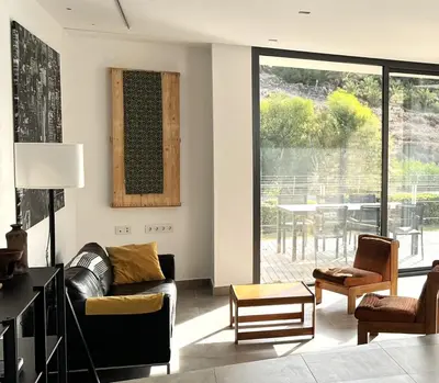 Zona de estar de Magnífica casa con encanto en Agua Amarga
