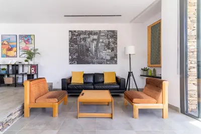 Zona de estar de Magnífica casa con encanto en Agua Amarga