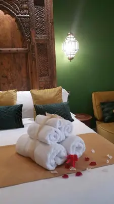 Cama o camas de una habitación en Murallas de Jayrán Hotel Boutique