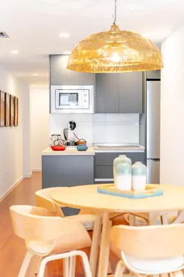 Una cocina o zona de cocina en Expoholidays Almería Centro PARKING gratis