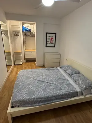 Cama o camas de una habitación en Paseo marítimo ALMERIA RL