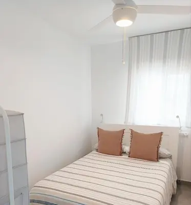 Cama o camas de una habitación en Apartamento Fortes