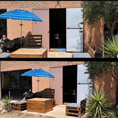 Un patio o zona al aire libre en Apartamento SolyVida Tabernas