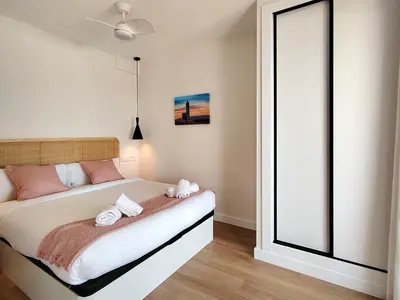 Cama o camas de una habitación en Ático Los Flamingos. Exclusive terrace with views