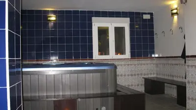 Un baño de Boutique Hostal 