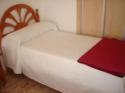 Cama o camas de una habitación en Pensión sol y playa