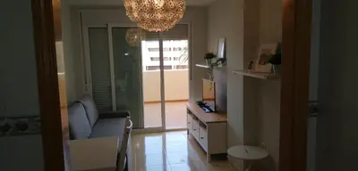 Una televisión o centro de entretenimiento en RESIDENCIAL LAS PALMERAS