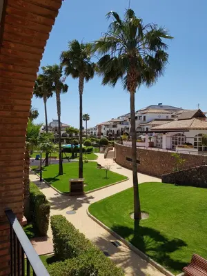 Jardín al aire libre en Cozy apartment in Vera Playa, Almeria, Andalucia, Spain