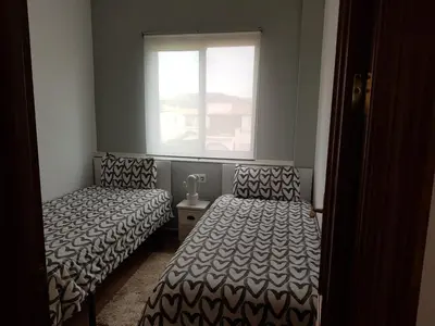 Cama o camas de una habitación en Cozy apartment in Vera Playa, Almeria, Andalucia, Spain
