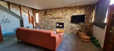 Una televisión o centro de entretenimiento en Casa-Grima