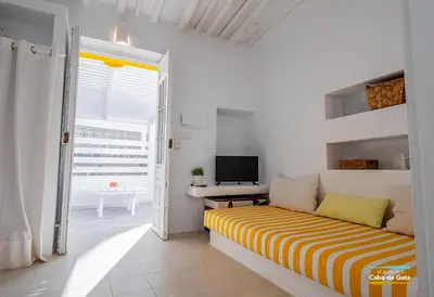 Una televisión o centro de entretenimiento en Casa PATIO