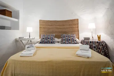 Cama o camas de una habitación en Casa AMARILLA