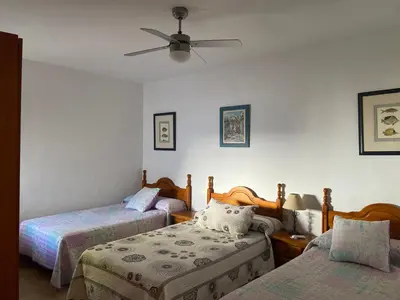 Cama o camas de una habitación en Casa Rural El Jazminero