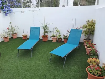 Jardín al aire libre en Casa Rural El Jazminero