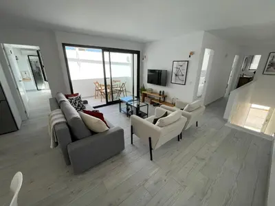 Una televisión o centro de entretenimiento en Ático Cañada Aguilar, Mojácar Playa