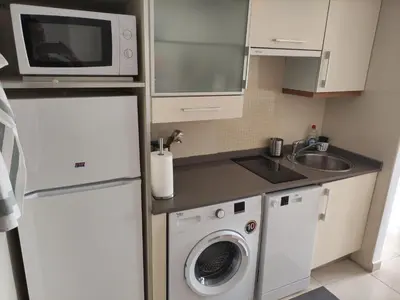 Una cocina o zona de cocina en Dumar Puerto Rey