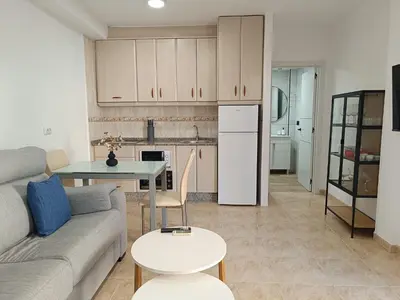 Una cocina o zona de cocina en Vera Natura Apartamento Iker