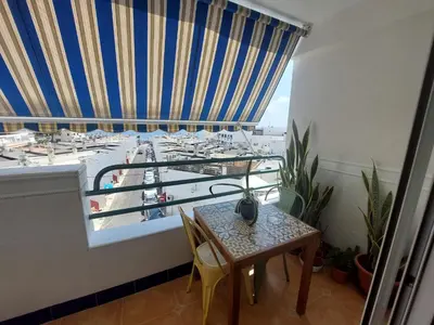Un balcón o terraza de Las Negras, WIFI con vistas al mar, 3º con Ascensor y AA